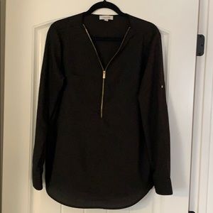 Calvin Klein Black Long Sleeve Top